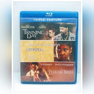 Denzel Washington 'TRIPLE FEATURE' 3 Movies on 3 Blu-ray Discs